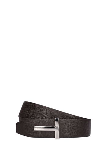 4cm Reversible Leather T Belt