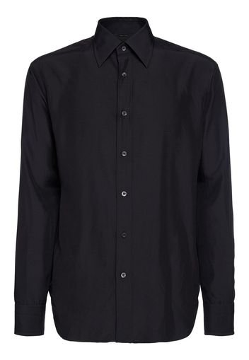 Viscose & Silk Toile Fluid Fit Shirt