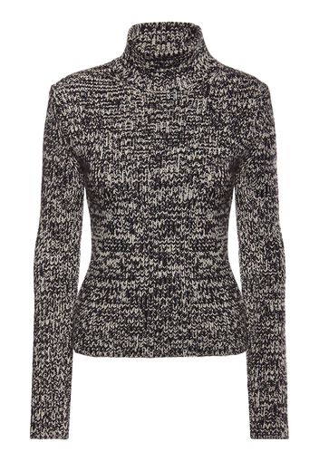 Wool & Silk Knit Turtleneck Sweater