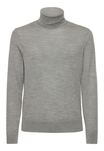 Fine Gauge Wool Roll Neck Sweater