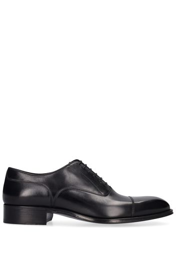 Claydon Burnished Leather Lace-up Shoes