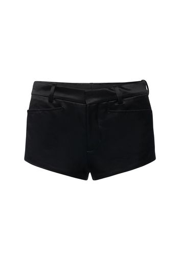 Cotton Blend Duchesse Shorts