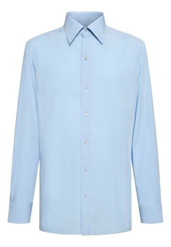 Slim Fluid Silk Blend Shirt