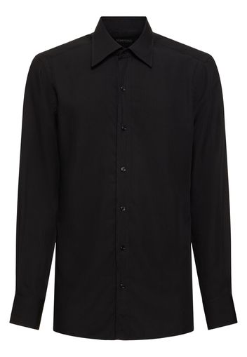 Slim Fluid Silk Blend Shirt