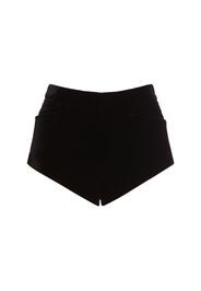 Velvet Cotton Mid Rise Shorts