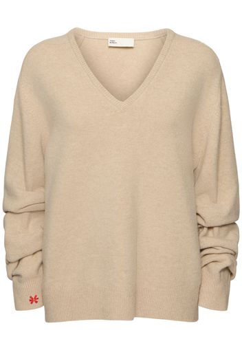 Wool Blend V-neck Sweater