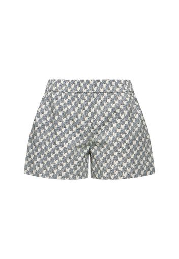 Printed Cotton Poplin Camp Shorts