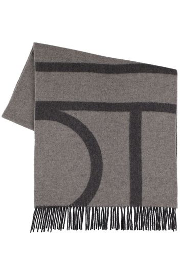 Monogram Jacquard Wool Scarf