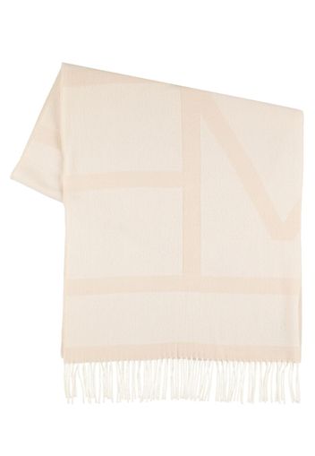 Monogram Jacquard Wool Scarf