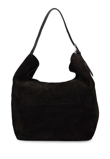 Belted Leather Tote Bag