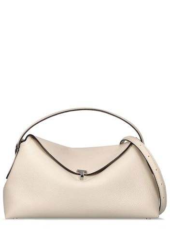 T-lock Leather Top Handle Bag