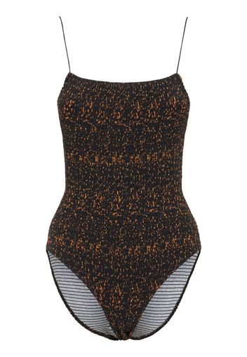 Smocked One Piece Swimsuit