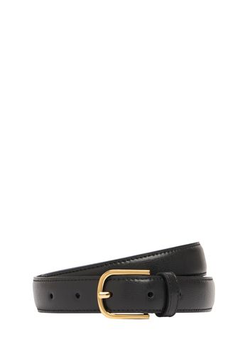 Slim Palmellata Leather Belt