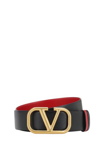 40mm Go Logo Reversible Leather Belt