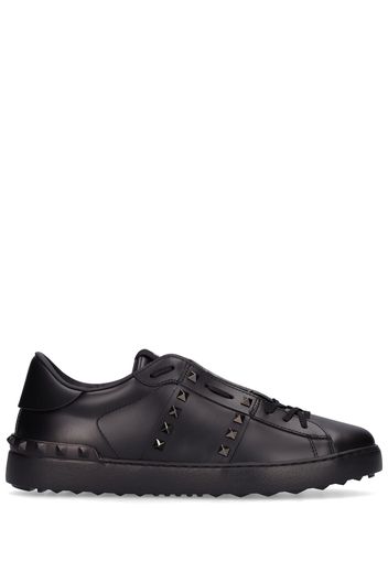 Open Rutenio Studs Leather Sneakers