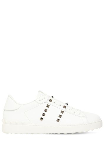 Open Rutenio Studs Leather Sneakers