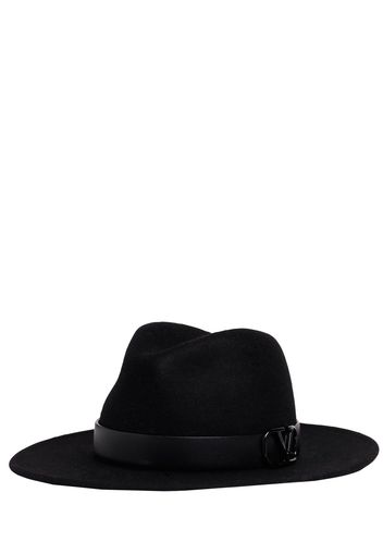 V Logo Signature Fedora Hat