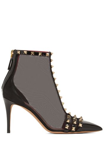 90mm Rockstud Mesh Ankle Boots