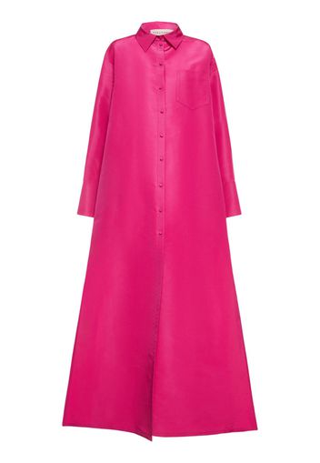 Silk Faille Shirt Gown