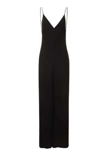 Silk Cady Couture Open Back Jumpsuit
