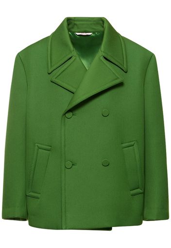 Wool Blend Caban Coat