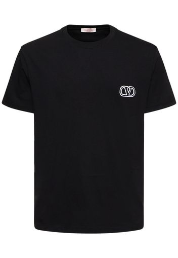 Regular Fit Cotton T-shirt W/ Logo