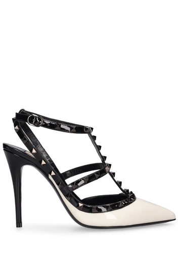 100mm Rockstud Patent Leather Pumps