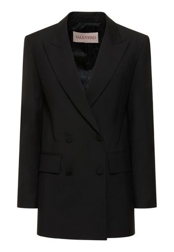 Wool & Mohair Double Breasted Jacket