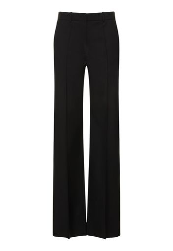 Wool & Mohair High Waist Wide Pants