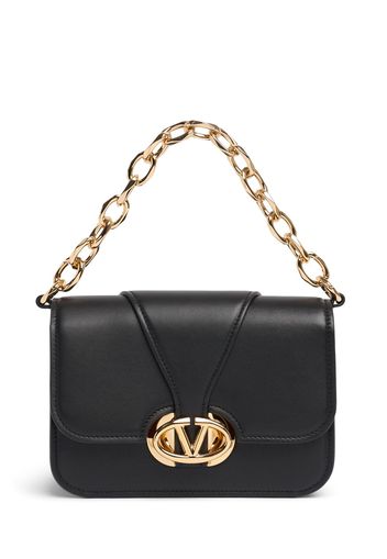 Small Vlogo O'clock Leather Shoulder Bag