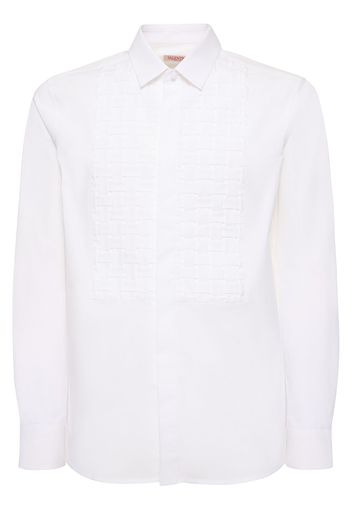 Cotton Plastron Shirt