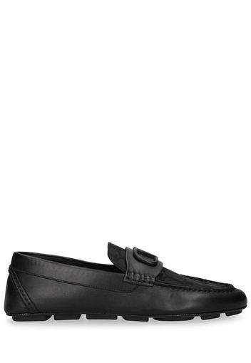 Driver Vlogo Signature Leather Loafers