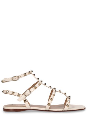 Rockstud Leather Flats