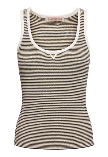 Striped Lurex Sleeveless Top