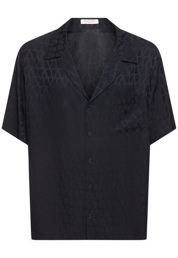 Monogram Logo Silk Shirt