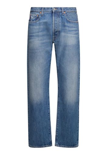 Dirty Medium Wash 5 Pocket Jeans