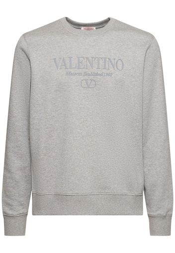 Logo Cotton Blend Jersey Sweatshirt