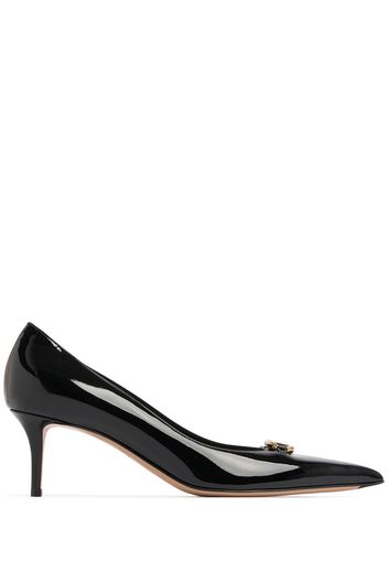 60mm Vlogo Patent Leather Pumps