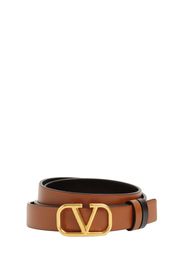 20mm Reversible V Logo Leather Belt