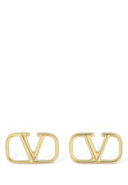 V Logo Signature Stud Earrings