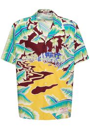 Surf Rider Printed Cotton Bowling Shirt