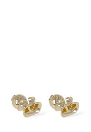 V Logo Signature Stud Earrings