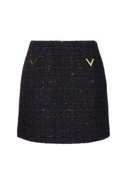 Tweed Lurex Mini Skirt