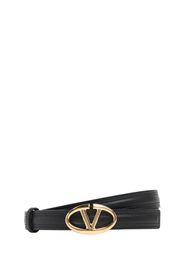 20mm Vlogo Bold Leather Belt