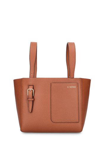 Mini Bucket Leather Top Handle Bag