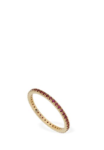 Annagreta Thin 18kt Gold & Ruby Ring