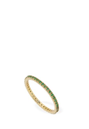 Annagreta Thin 18kt Gold & Emerald Ring