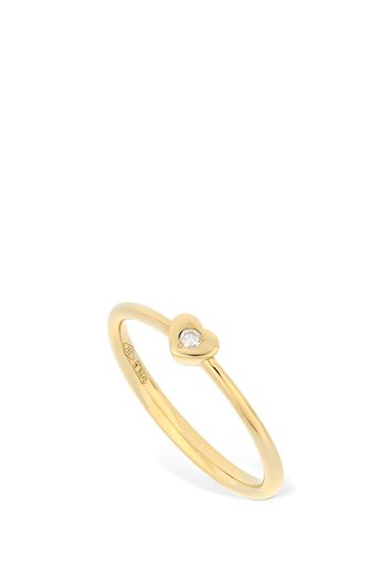 18kt Gold & Diamond Heart Ring