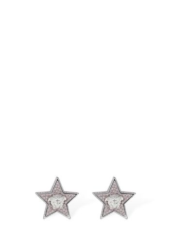 Star & Crystal Medusa Stud Earrings