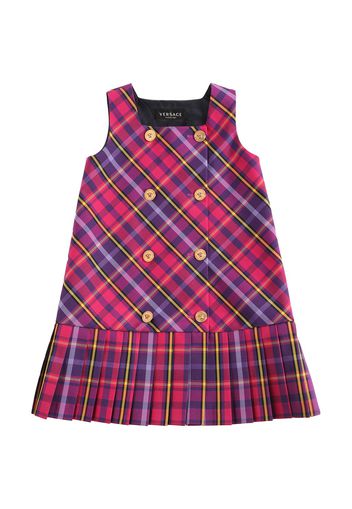 Tartan Printed Pleated Flannel Dress